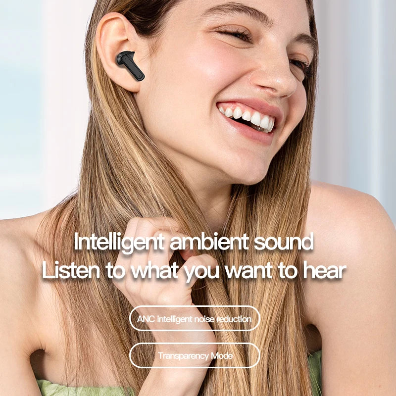 TWS Bluetooth Earbuds with LED Touch Interface